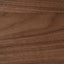 46cm Round Bedside Table - Walnut
