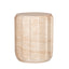 38cm Stool Side Table - Light Travertine Look