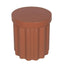 40cm Concrete Side Table - Terracotta
