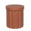 40cm Concrete Side Table - Terracotta