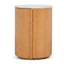 Round Bedside Table - Natural