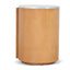 Round Bedside Table - Natural
