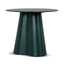60cm Round Tempered Glass Side Table - Green