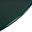 60cm Round Tempered Glass Side Table - Green