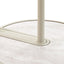 Beige Glass Side Table - Warm Grey