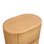 60cm Tassie Oak Bedside Table - Natural