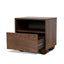 50cm Bedside Table - Walnut