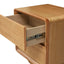 52cm Tassie Oak Bedside Table - Natural