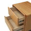 52cm Tassie Oak Bedside Table - Natural