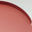 37cm Round Side Table - Burgundy Red