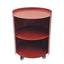 37cm Round Side Table - Burgundy Red