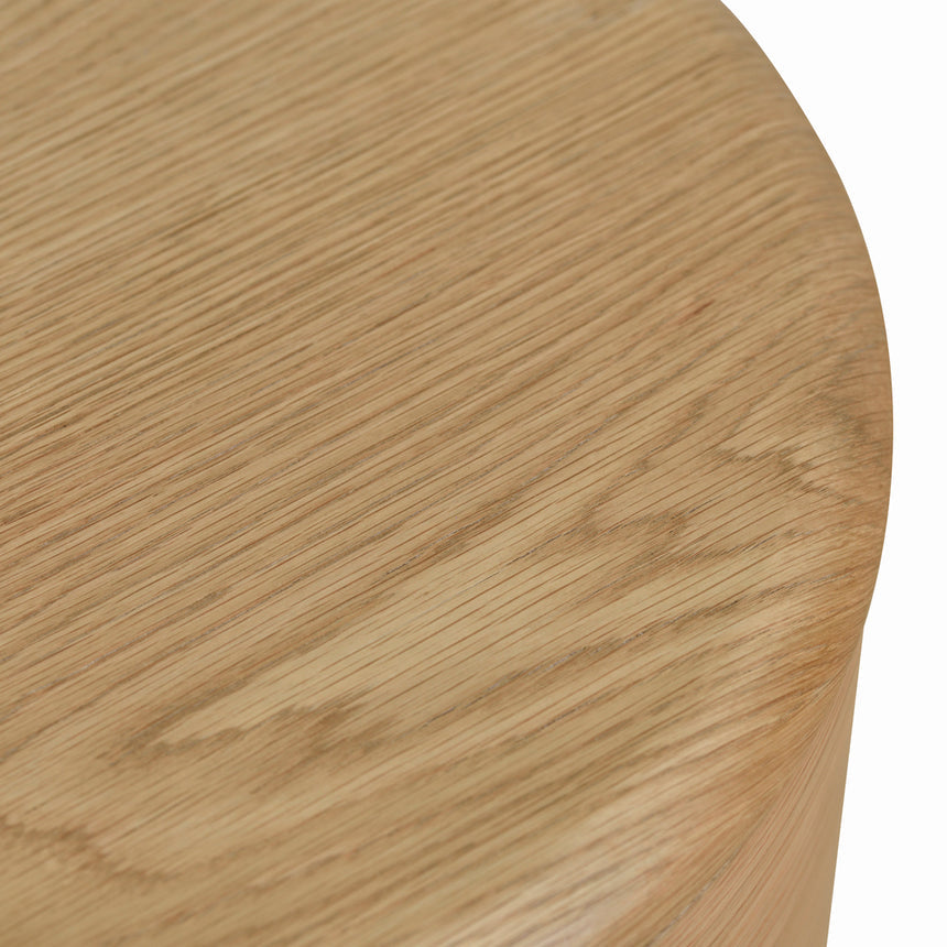 46cm Round Bedside Table - Natural