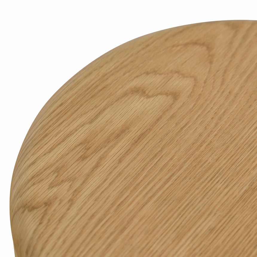 46cm Round Bedside Table - Natural