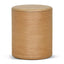 46cm Round Bedside Table - Natural