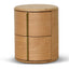 46cm Round Bedside Table - Natural