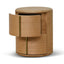 46cm Round Bedside Table - Natural