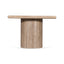 50cm Travertine Top Side Table - Natural