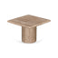 50cm Travertine Top Side Table - Natural