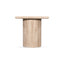 42cm Travertine Top Side Table - Natural