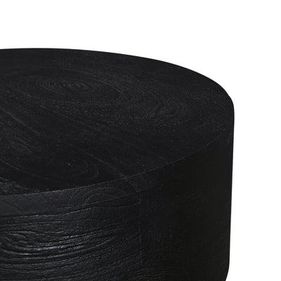 40cm Round Side Table - Black