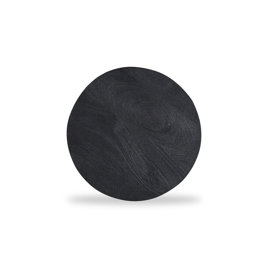 40cm Round Side Table - Black