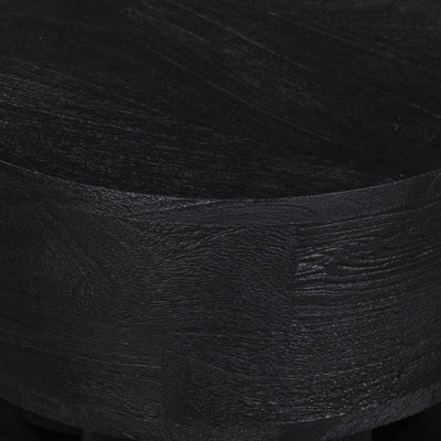 40cm Round Side Table - Black