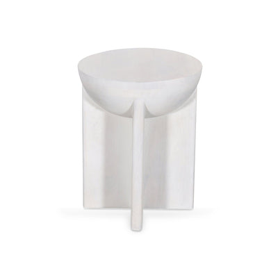 40cm Round Side Table - Cafe White