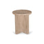 45cm Travertine Top Round Side Table