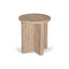 45cm Travertine Top Round Side Table