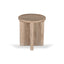 45cm Travertine Top Round Side Table