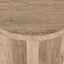 45cm Travertine Top Round Side Table