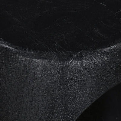 40cm Round Side Table - Full Black