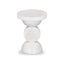 38cm Round Side Table - Cafe White