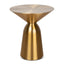 45cm Round Side Table - Gold