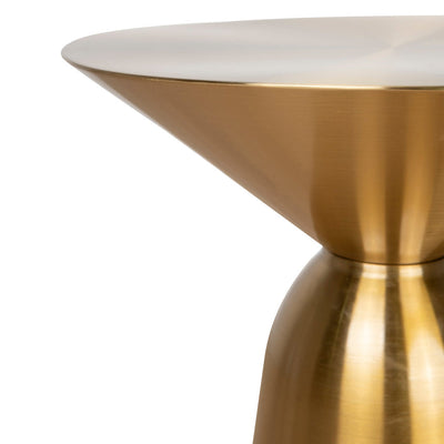 45cm Round Side Table - Gold