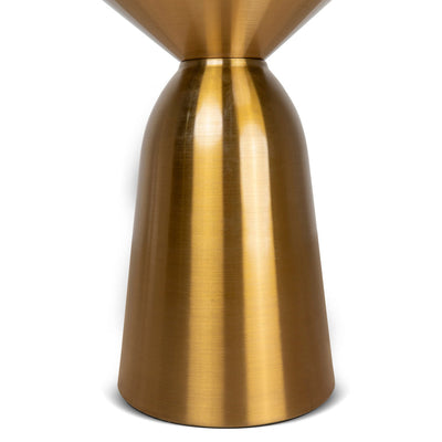 45cm Round Side Table - Gold