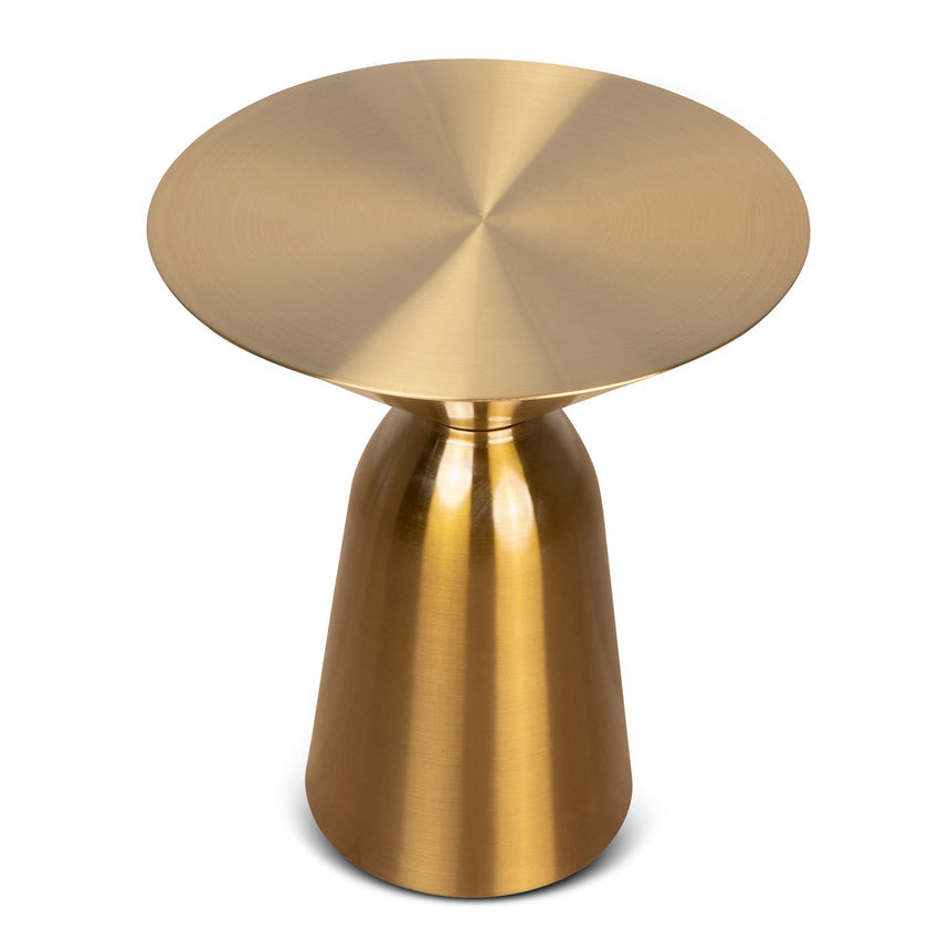 45cm Round Side Table - Gold