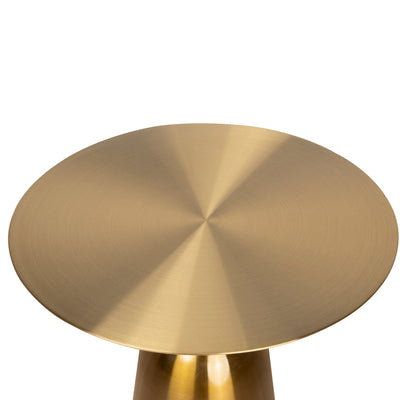 45cm Round Side Table - Gold