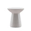 42cm Fibre Glass Side Table - White