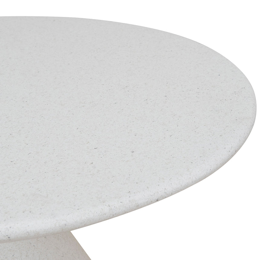 60cm Fibre Glass Side Table - White