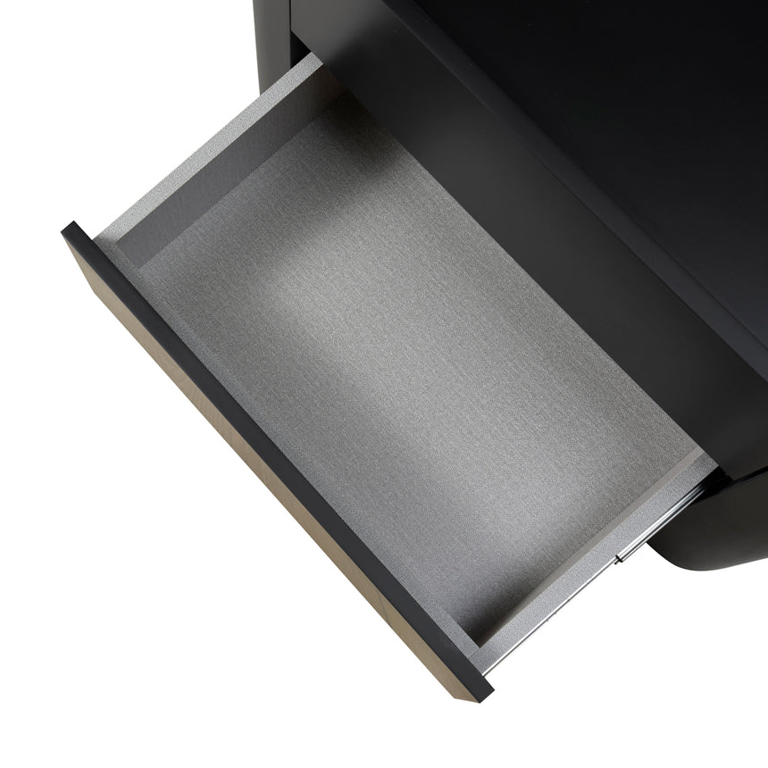 Bedside Table - Matte Black