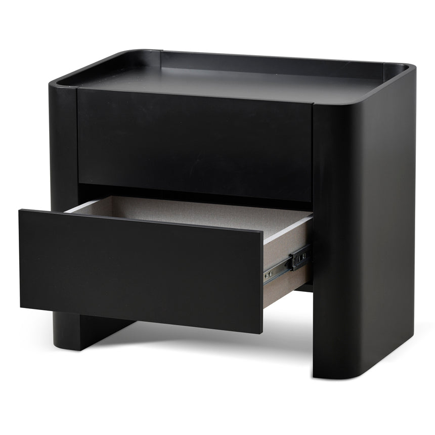 Bedside Table - Matte Black