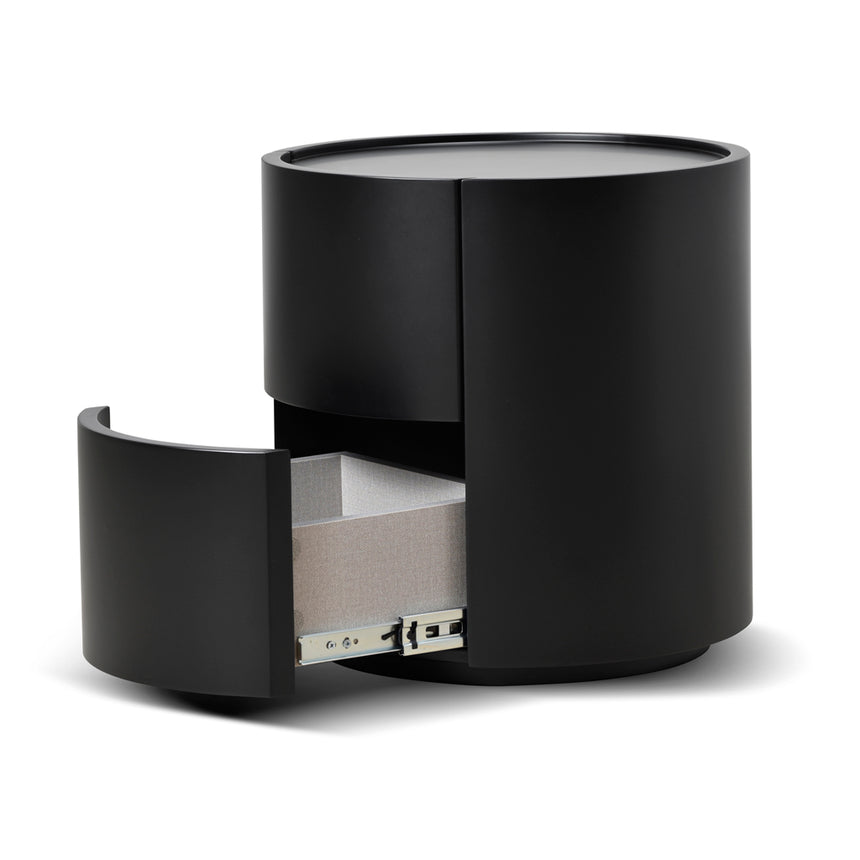 Bedside Table - Full Matte Black