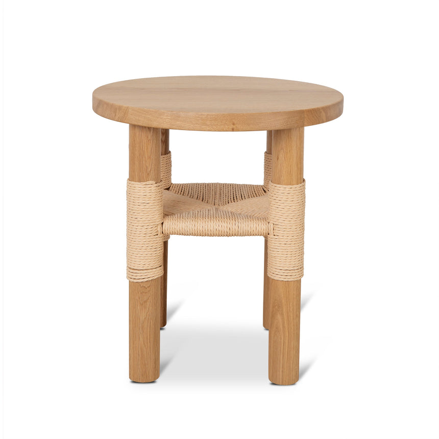 42cm Round Side Table - Natural