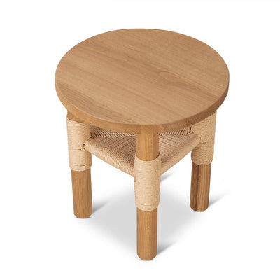 42cm Round Side Table - Natural