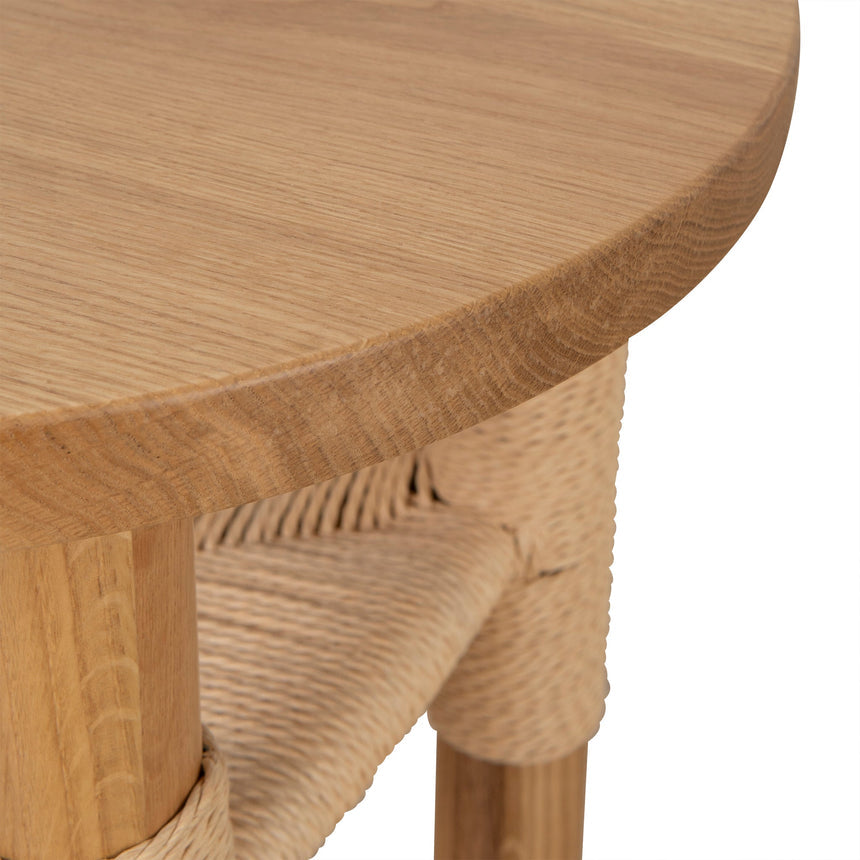 42cm Round Side Table - Natural