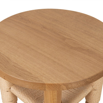 42cm Round Side Table - Natural