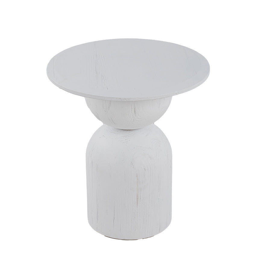 Round Side Table - Full White