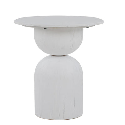 Round Side Table - Full White