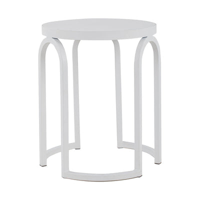 Oak Side Table - Full White